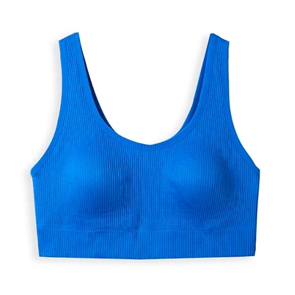 Torrid Blue Ribbed Seamless Bralette! NWT! Sizes 0X, 1X & 3X - Picture 4 of 4